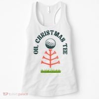 Oh Christmas Tee Golf Tree Funny  Women's Tank Top thumb 0