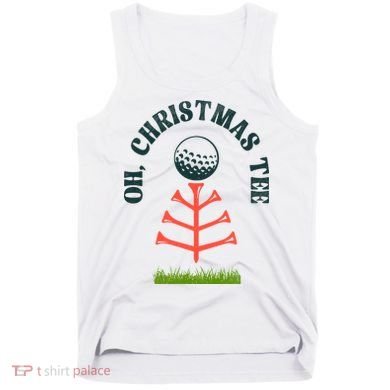 Oh Christmas Tee Golf Tree Funny  Tank Top
