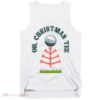 Oh Christmas Tee Golf Tree Funny  Tank Top thumb 0