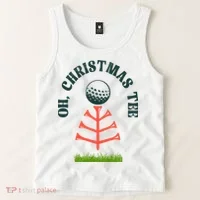 Oh Christmas Tee Golf Tree Funny  Tank Top thumb 2