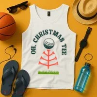 Oh Christmas Tee Golf Tree Funny  Tank Top thumb 4