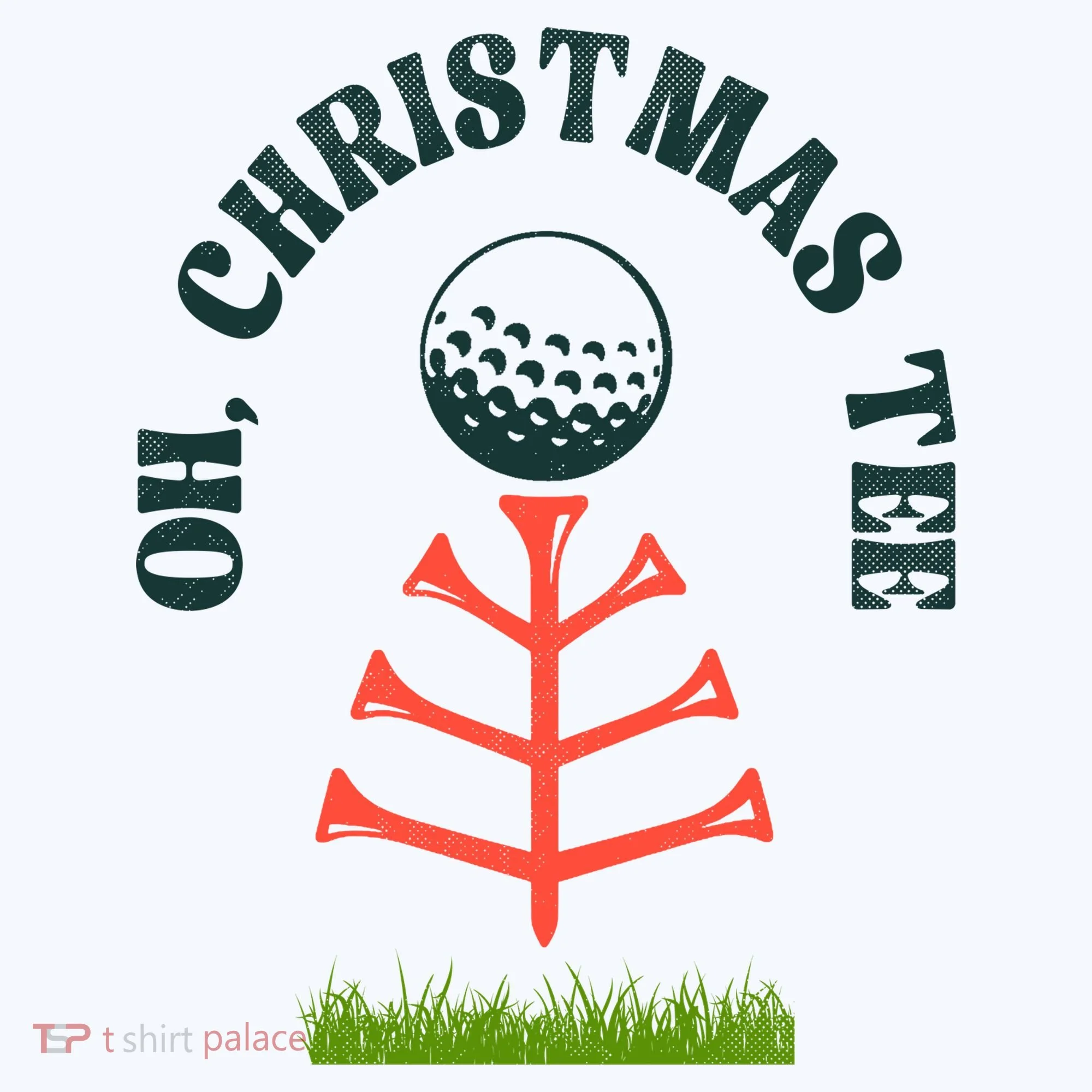 Oh Christmas Tee Golf Tree Funny  Tank Top