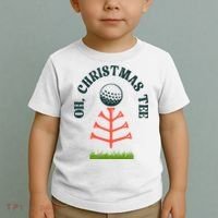 Oh Christmas Tee Golf Tree Funny  Toddler T-Shirt thumb 2