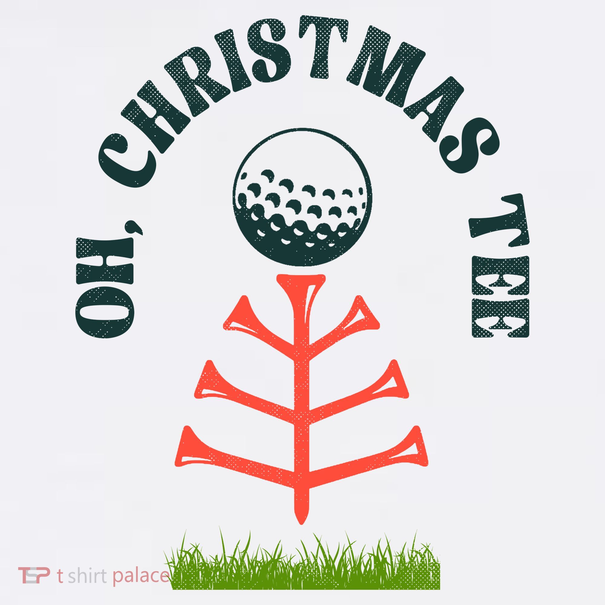 Oh Christmas Tee Golf Tree Funny  Women's Long Sleeve Shirt
