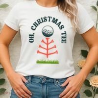 Oh Christmas Tee Golf Tree Funny  Women's T-Shirt thumb 2