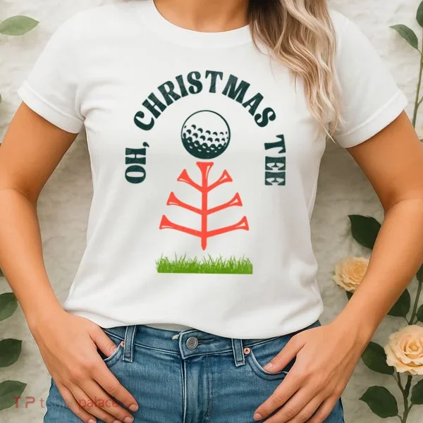 Oh Christmas Tee Golf Tree Funny  Women's T-Shirt