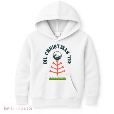 Oh Christmas Tee Golf Tree Funny  Kids Hoodie