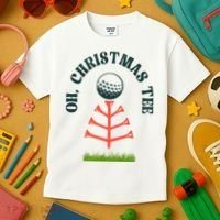 Oh Christmas Tee Golf Tree Funny  Kids T-Shirt thumb 3