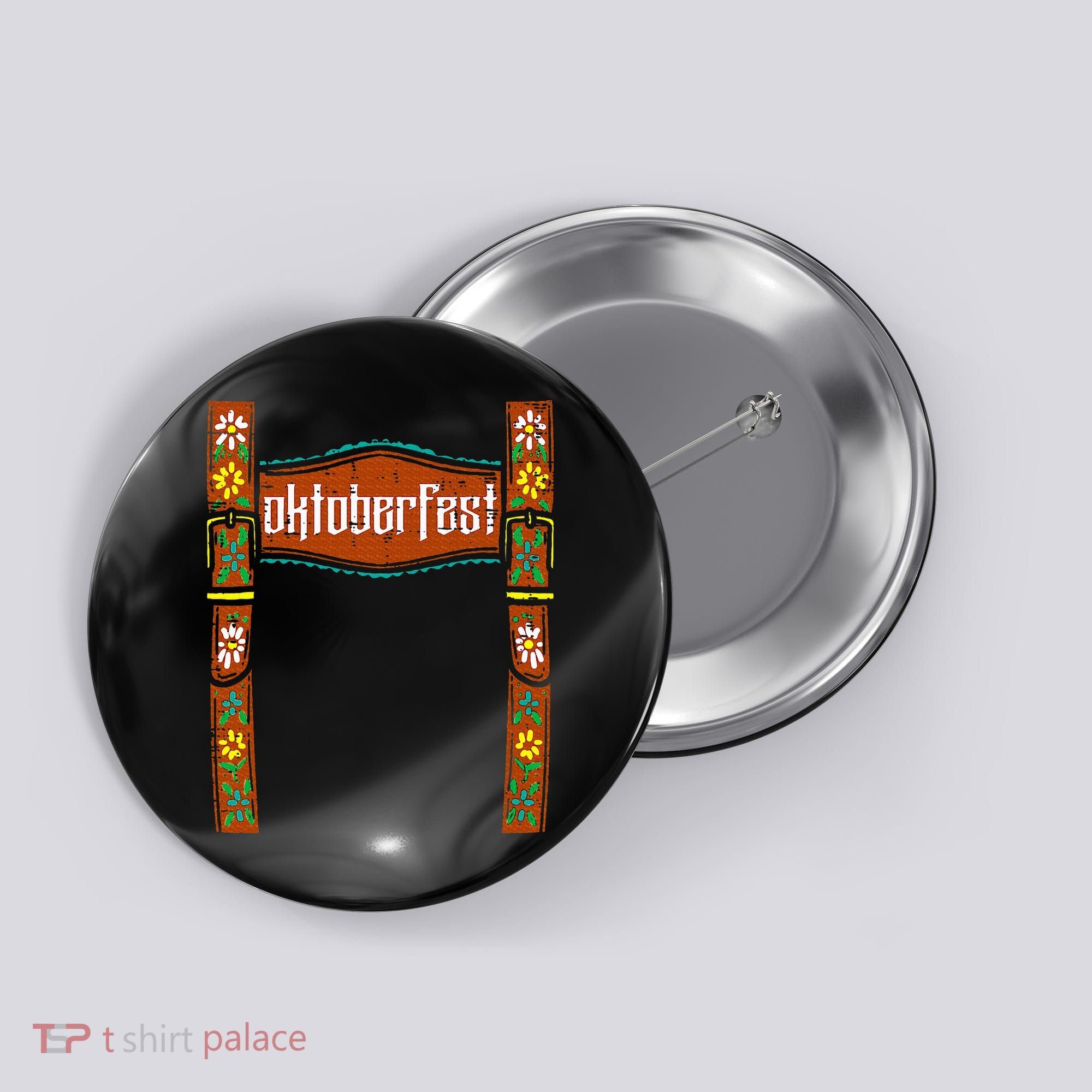 oktoberfest cute german bavarian Button