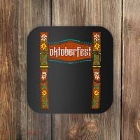 oktoberfest cute german bavarian Coaster thumb 0
