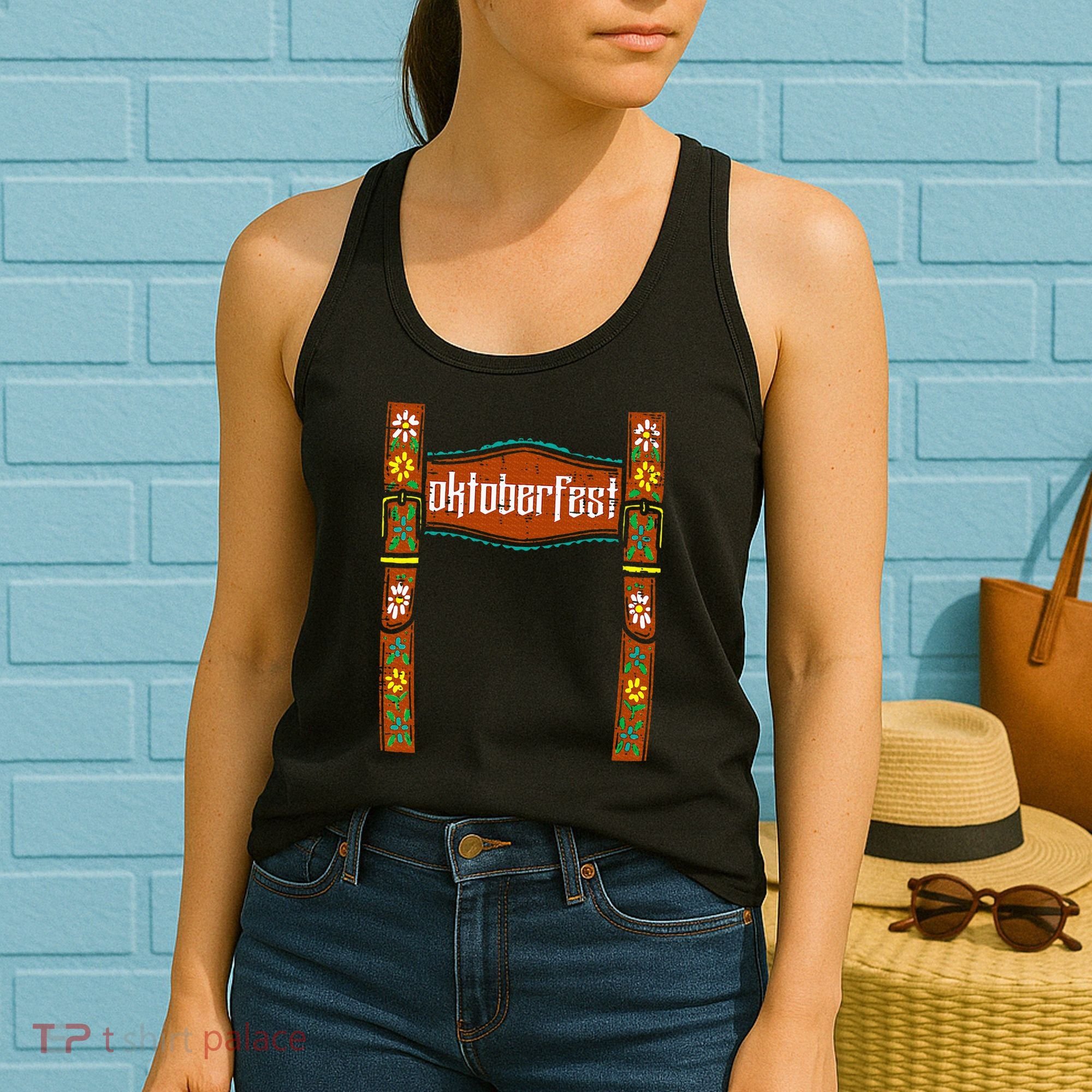 oktoberfest cute german bavarian Women's Tank Top