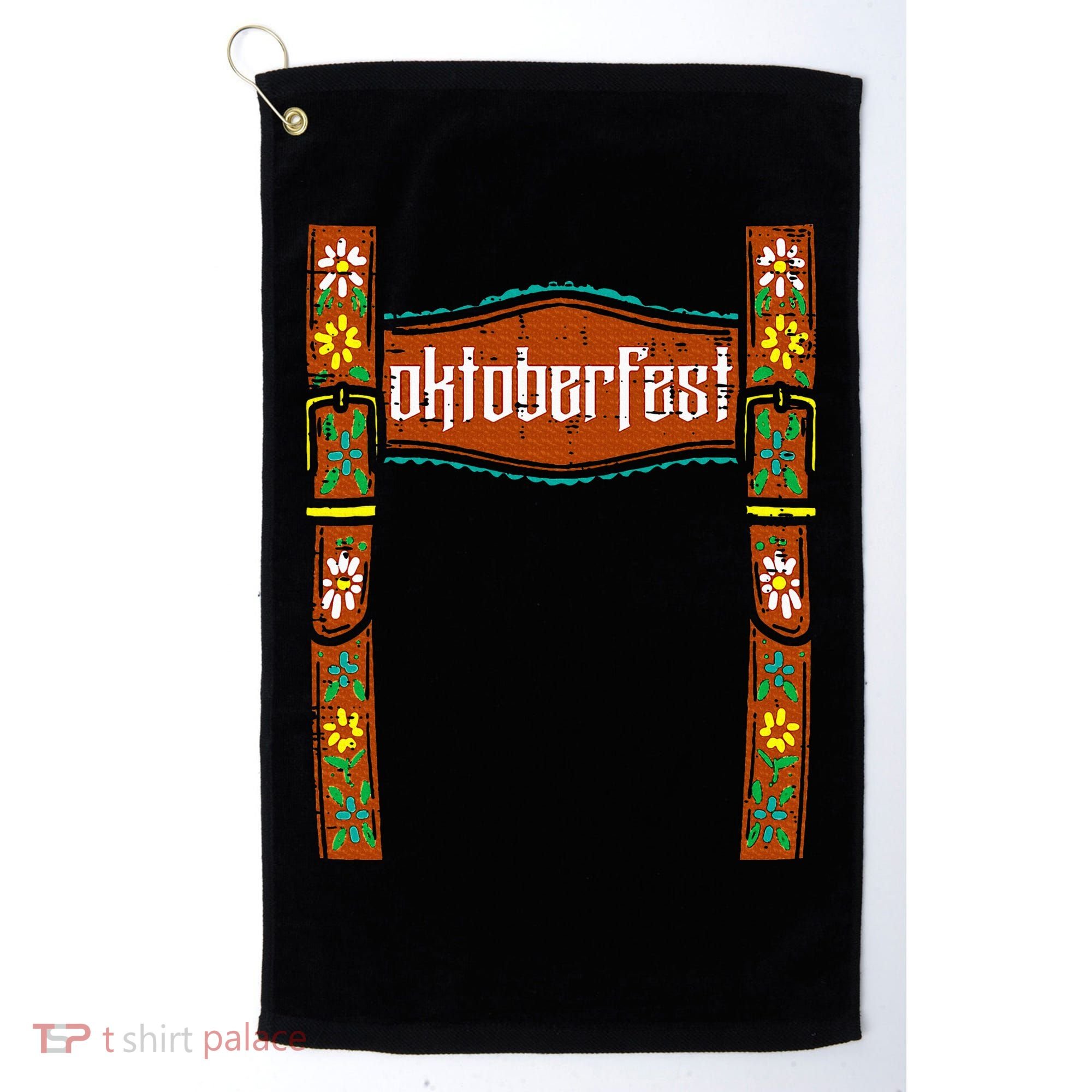 oktoberfest cute german bavarian Golf Towel