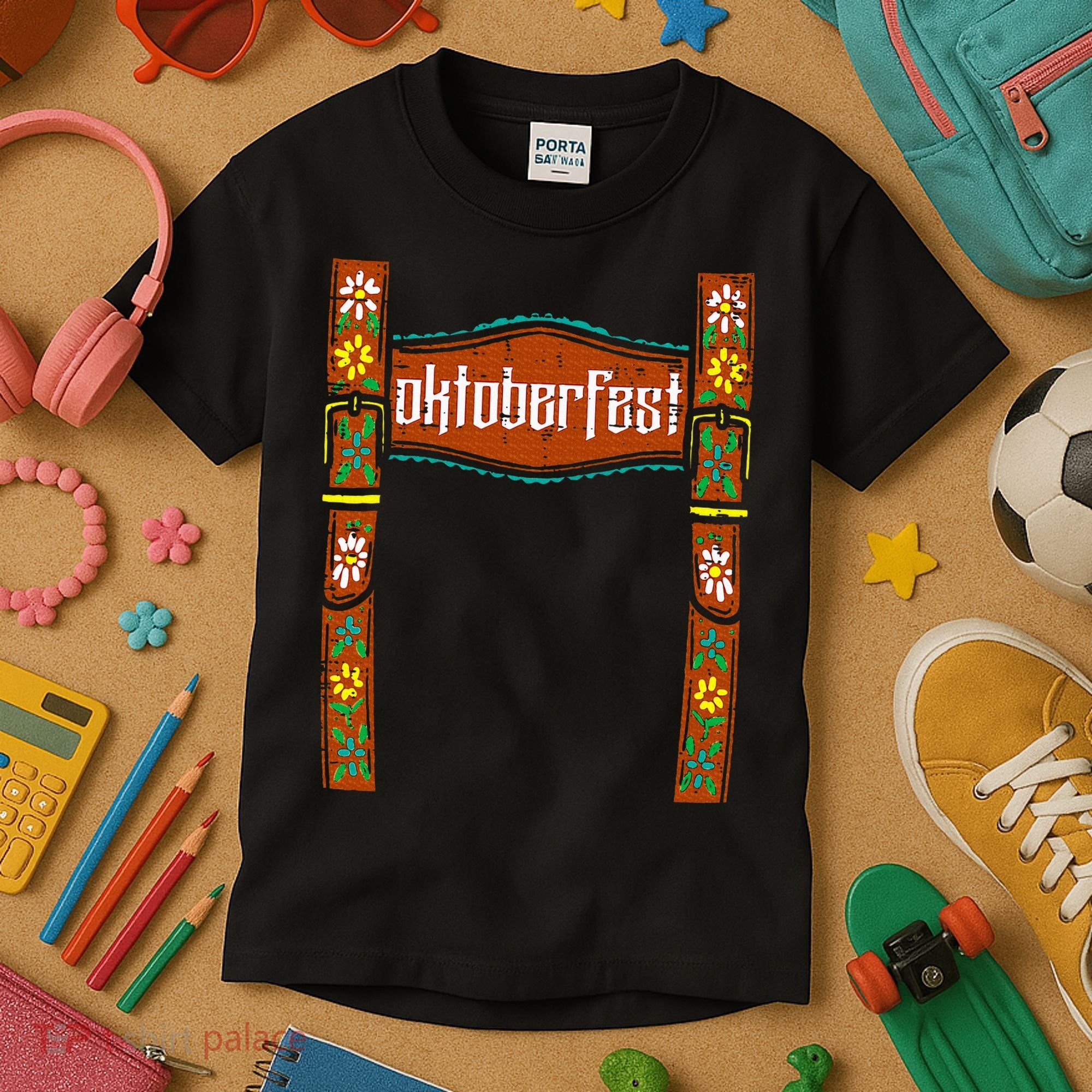 oktoberfest cute german bavarian Kids T-Shirt