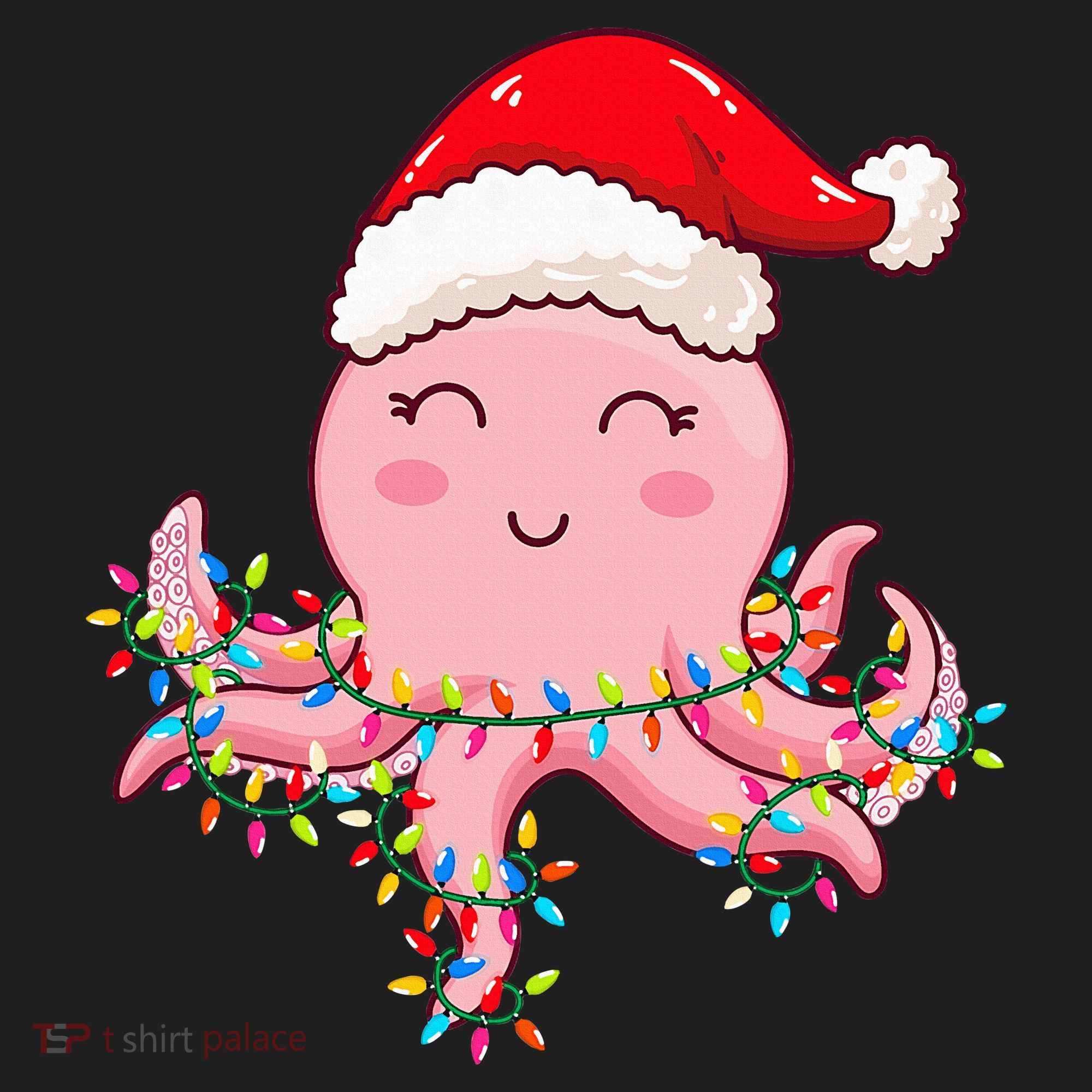 Octopus Christmas Hat Festive Holiday Gift for Octopus Lovers Beanie