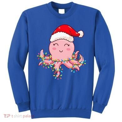 Octopus Christmas Hat Festive Holiday Gift for Octopus Lovers Sweatshirt