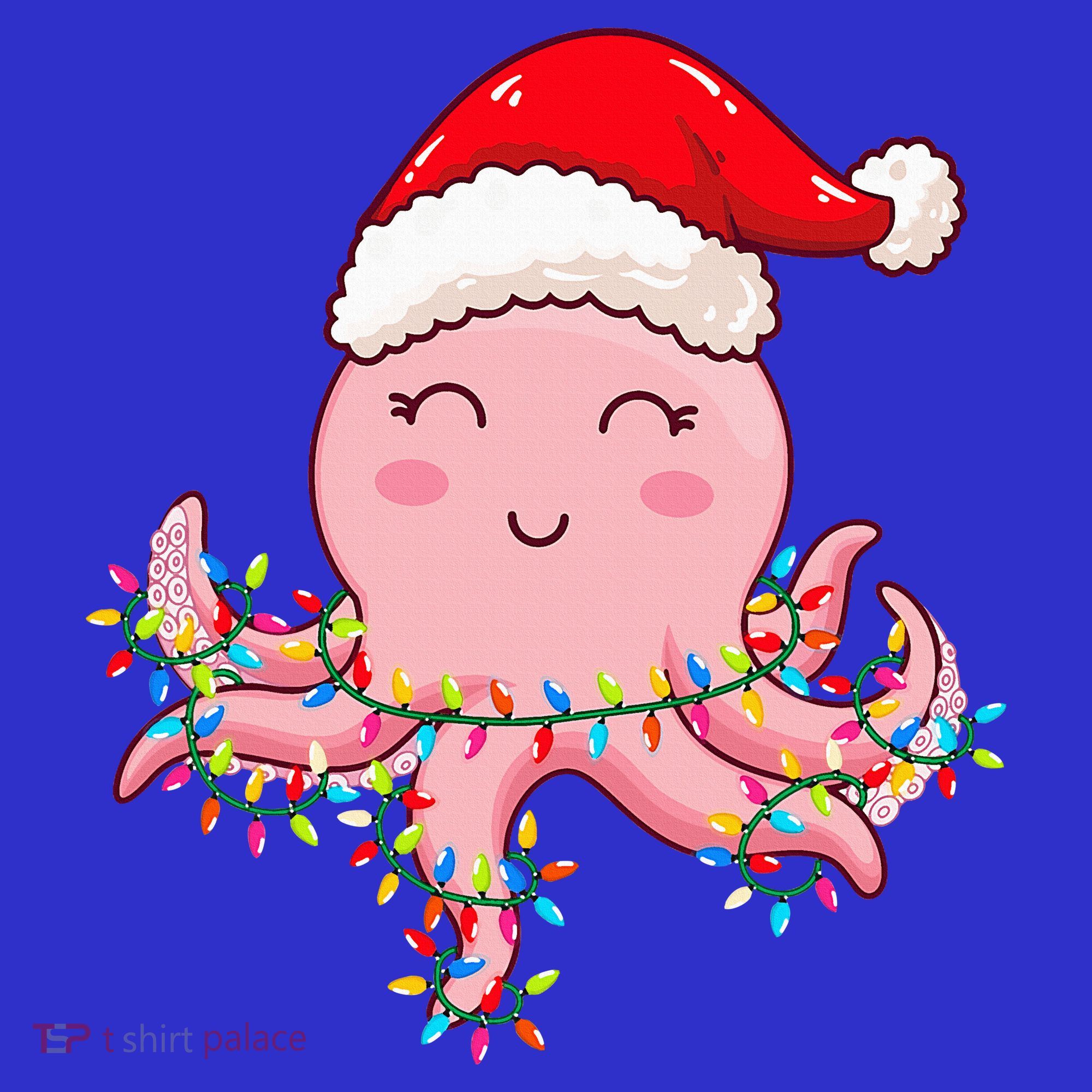 Octopus Christmas Hat Festive Holiday Gift for Octopus Lovers Visor