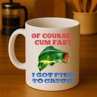 Of Course I Cum Fast I Got Fish To Catch Coffee Mug thumb 4
