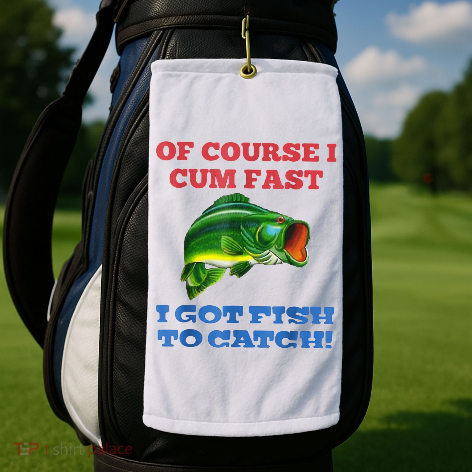 Of Course I Cum Fast I Got Fish To Catch Golf Towel