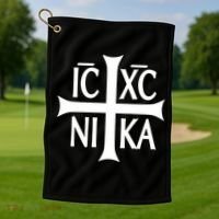 Orthodox Cross ICXC Golf Towel thumb 1