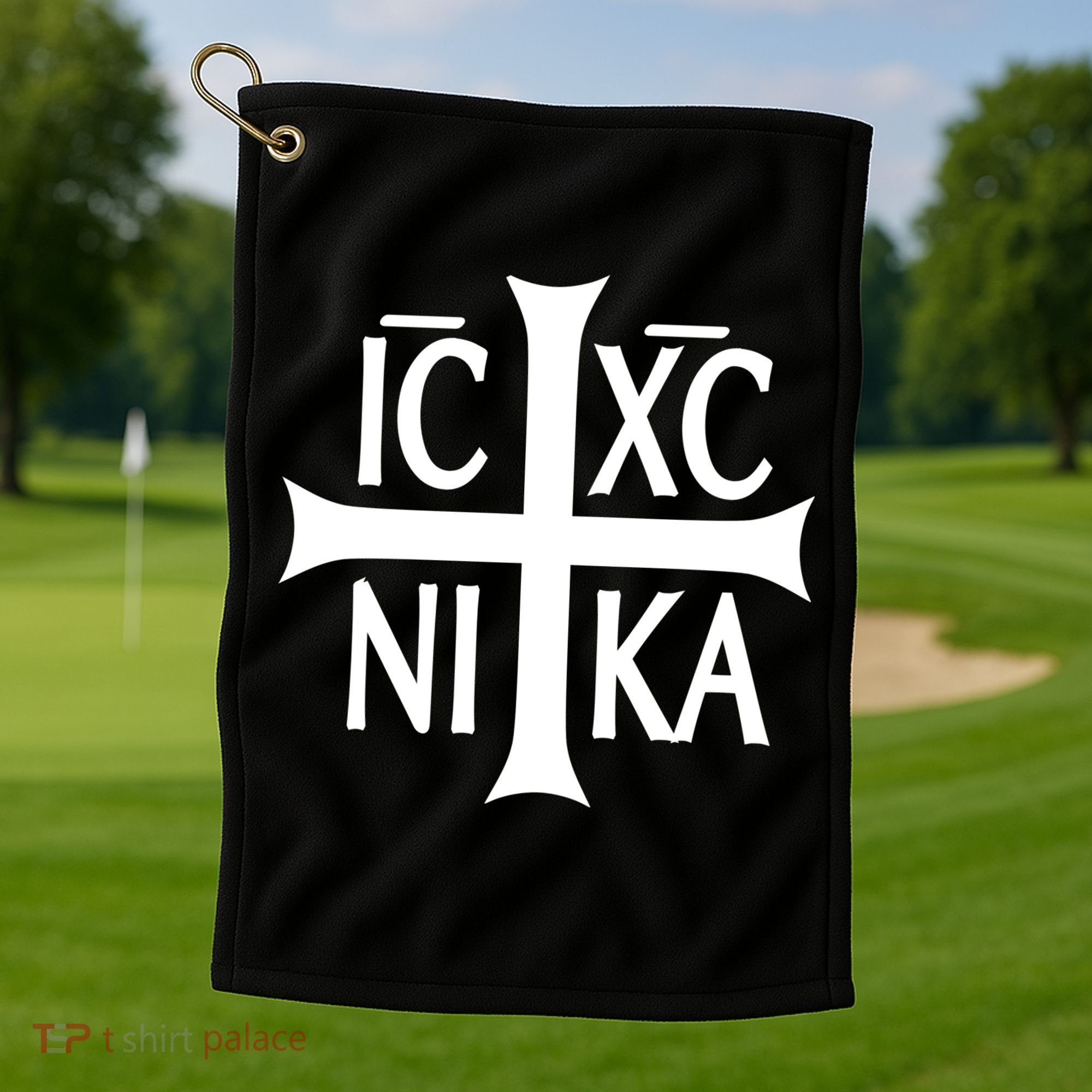 Orthodox Cross ICXC Golf Towel