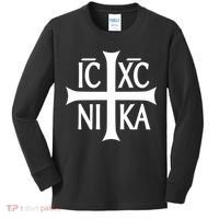 Orthodox Cross ICXC Kids Long Sleeve Shirt thumb 0