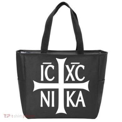 Orthodox Cross ICXC Tote Bag