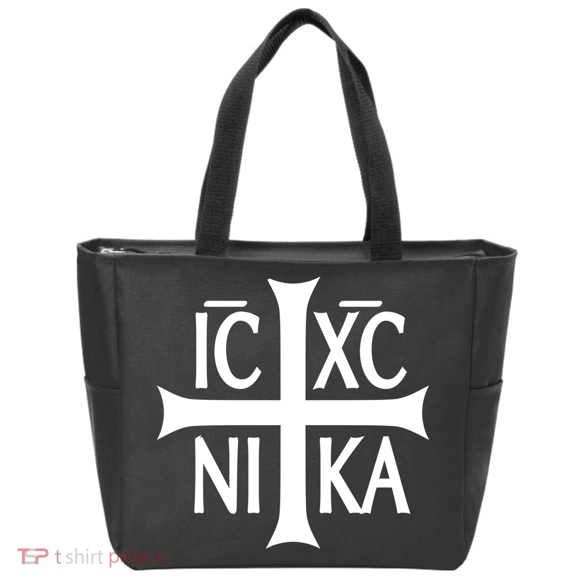 Orthodox Cross ICXC Tote Bag