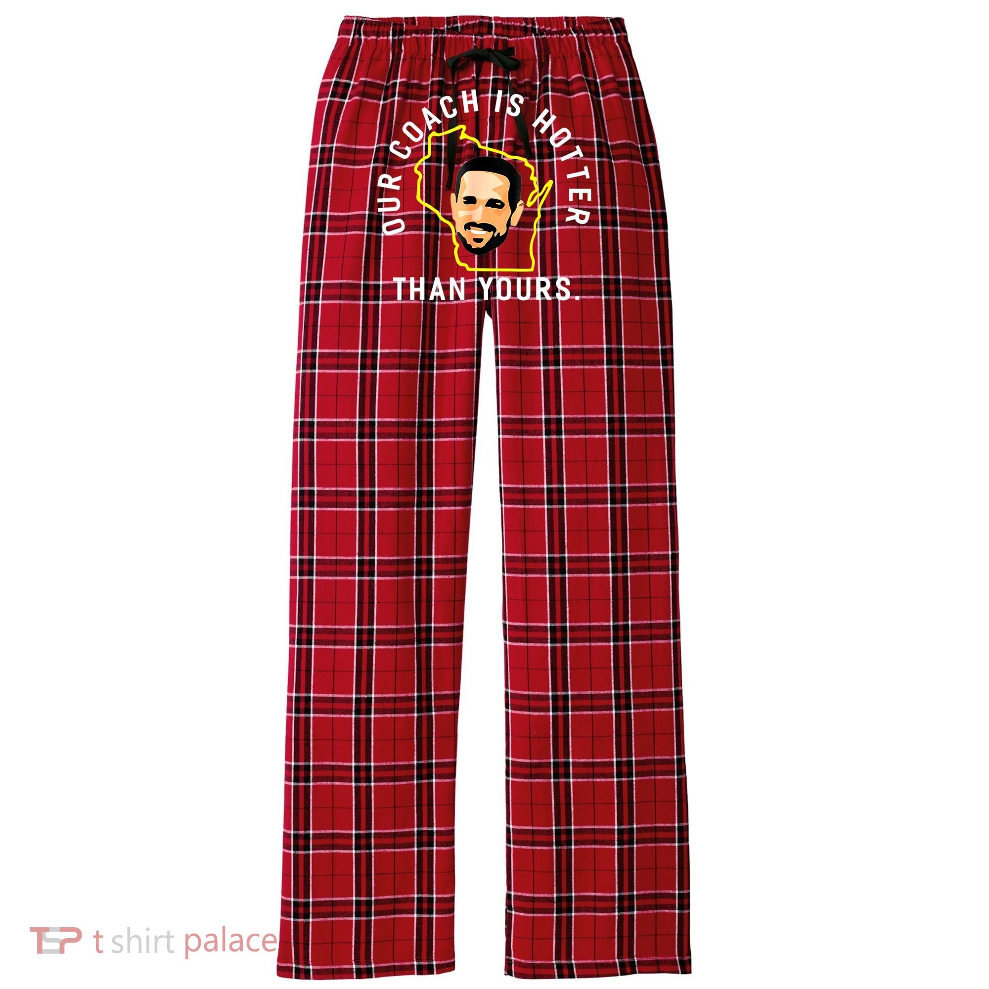 Our Coach Is Hotter Than Yours Women's Flannel Plaid Pajama Pants