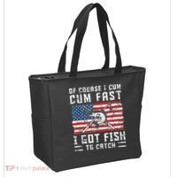 Of Course I Cum Fast I Got Fish To Catch Tote Bag thumb 2