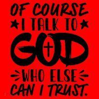 Of Course I Talk To God Who Else Can I Trust Santa Hat thumb 1