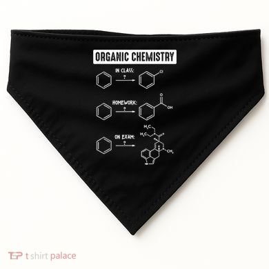 Organic Chemistry In Class Homework On Exam USA-Made Doggie Bandana