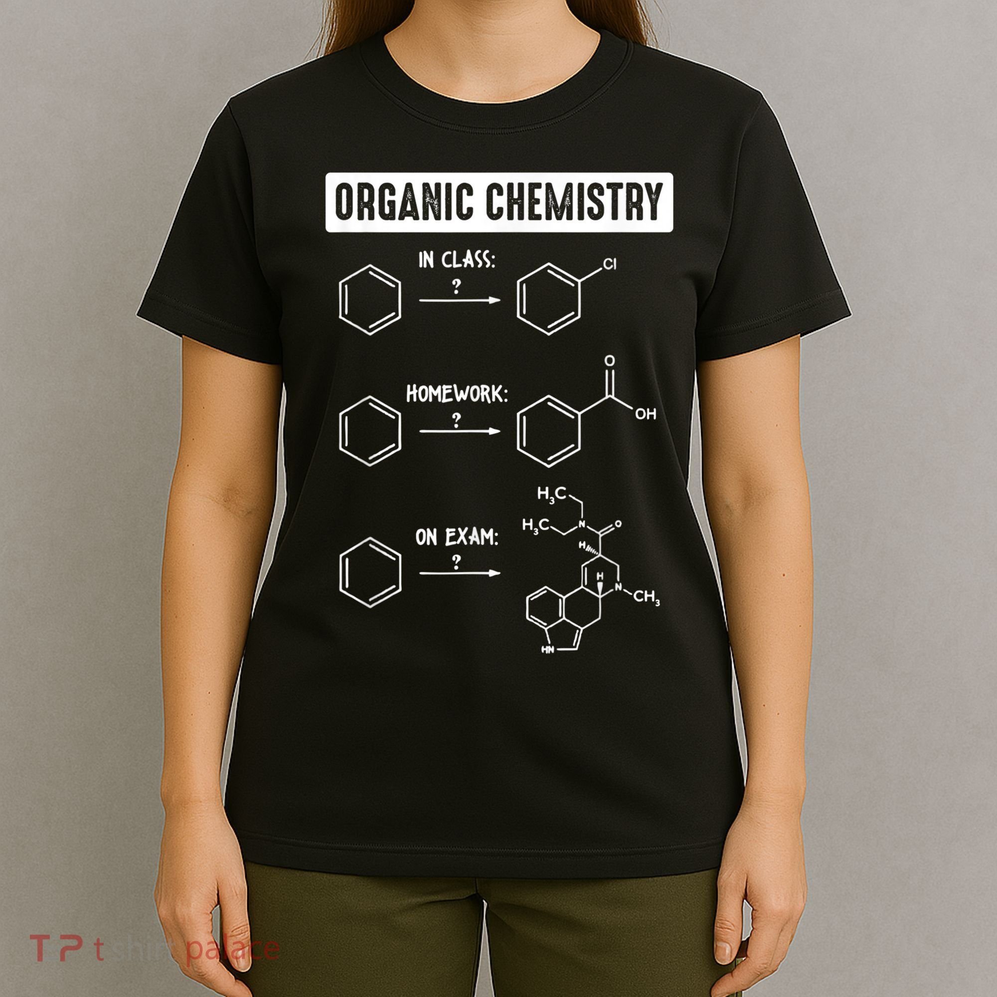 Organic Chemistry In Class Homework On Exam T-Shirt