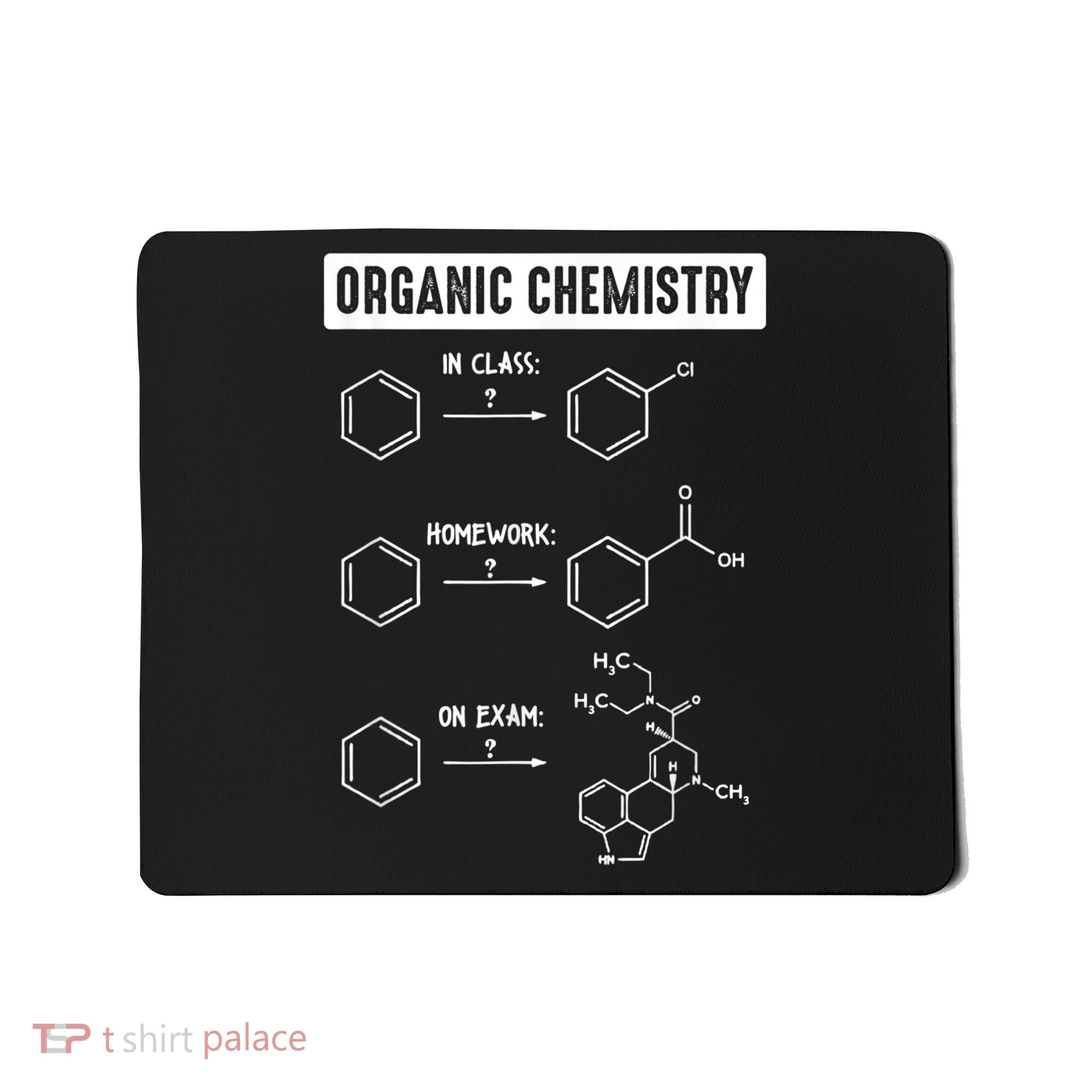 Organic Chemistry In Class Homework On Exam Mousepad