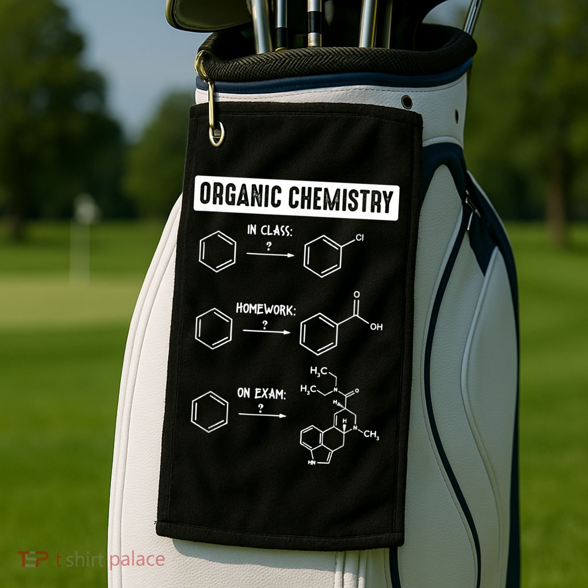 Organic Chemistry In Class Homework On Exam Golf Towel