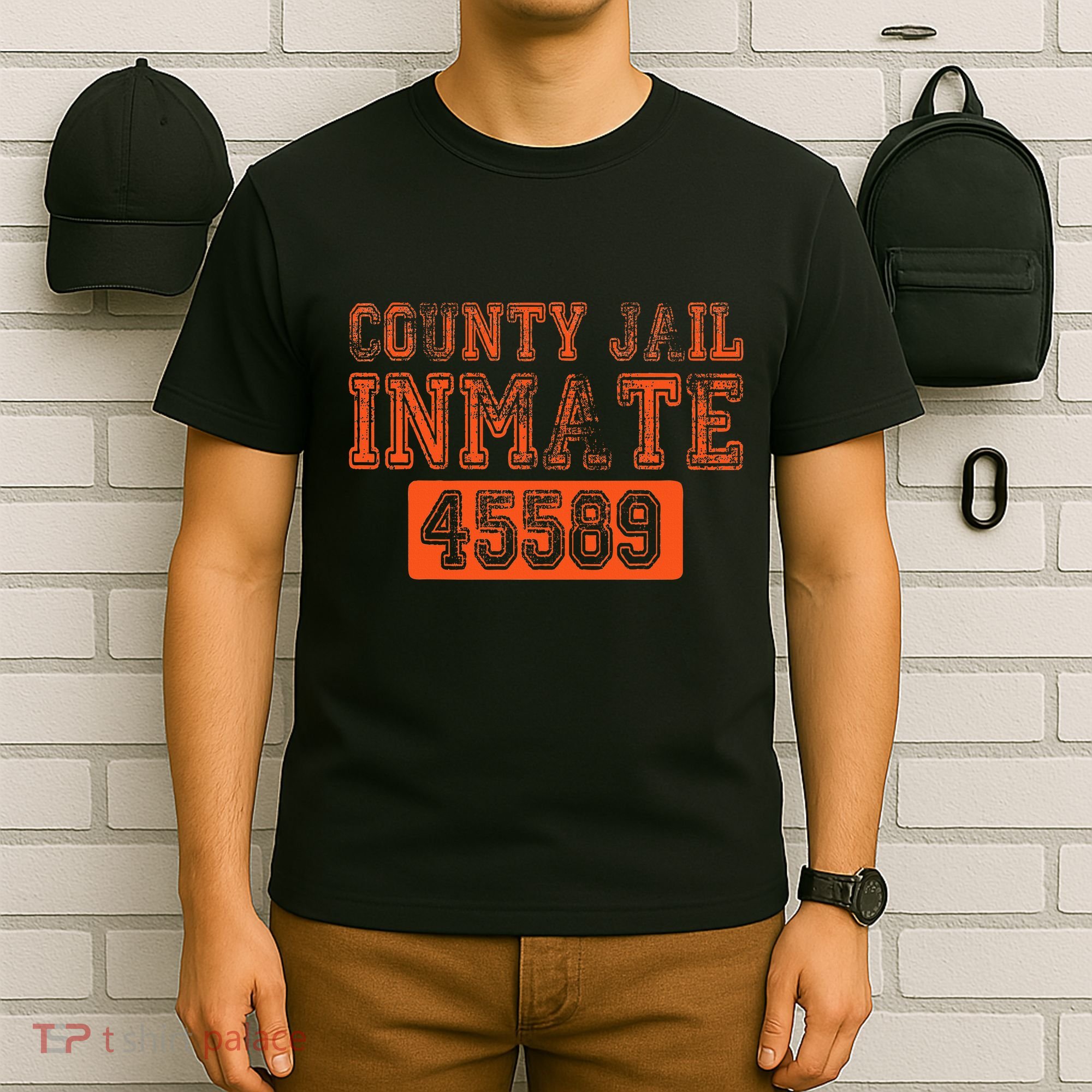 Orange County Jail Inmate Prisoner Costume Party  T-Shirt