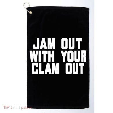Olivia ChowS Jam Out With Your Clam Out Golf Towel
