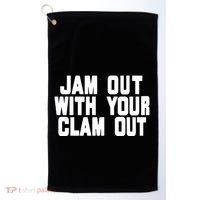 Olivia ChowS Jam Out With Your Clam Out Golf Towel thumb 0