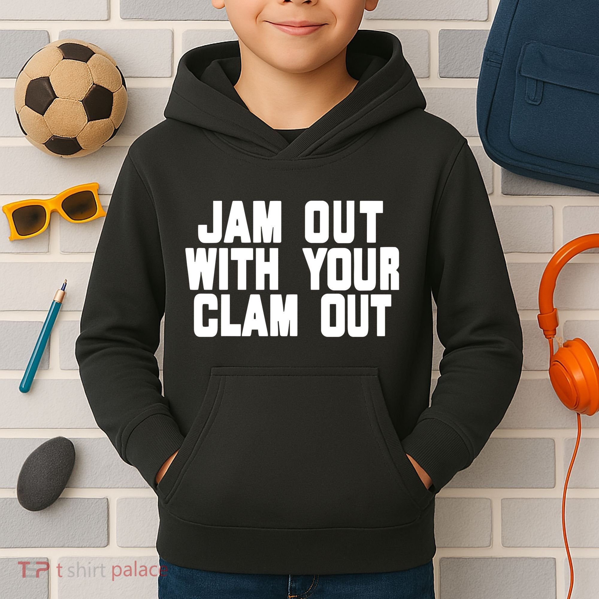 Olivia ChowS Jam Out With Your Clam Out Kids Hoodie
