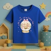 Oh Come Let Us Adore Him Jesus Nativity Scene Coquette Bow Gift Toddler T-Shirt thumb 3