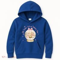 Oh Come Let Us Adore Him Jesus Nativity Scene Coquette Bow Gift Kids Hoodie thumb 0