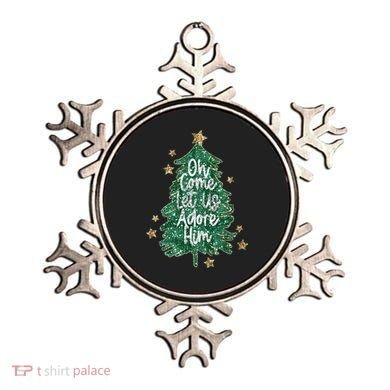 Oh Come Let Us Adore Him Christian Jesus Christmas Ornament