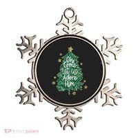 Oh Come Let Us Adore Him Christian Jesus Christmas Ornament thumb 0