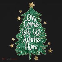 Oh Come Let Us Adore Him Christian Jesus Christmas Women's Tank Top thumb 5