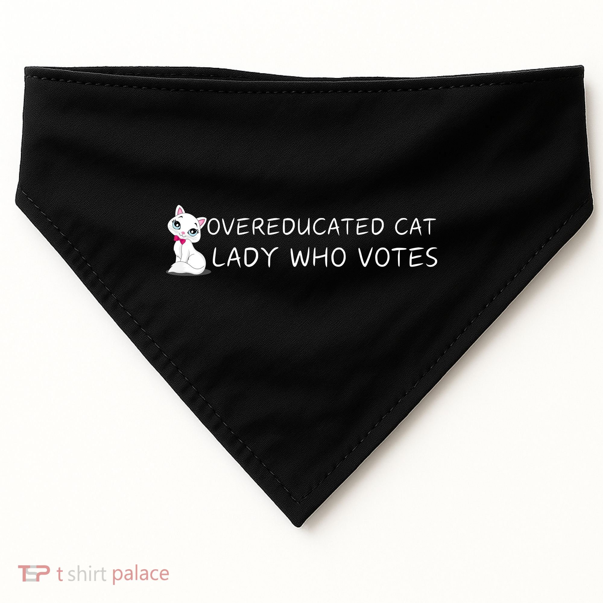 Overeducated Cat Lady Who Votes USA-Made Doggie Bandana