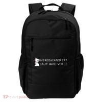 Overeducated Cat Lady Who Votes Backpack thumb 0