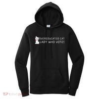 Overeducated Cat Lady Who Votes Women's Hoodie thumb 0