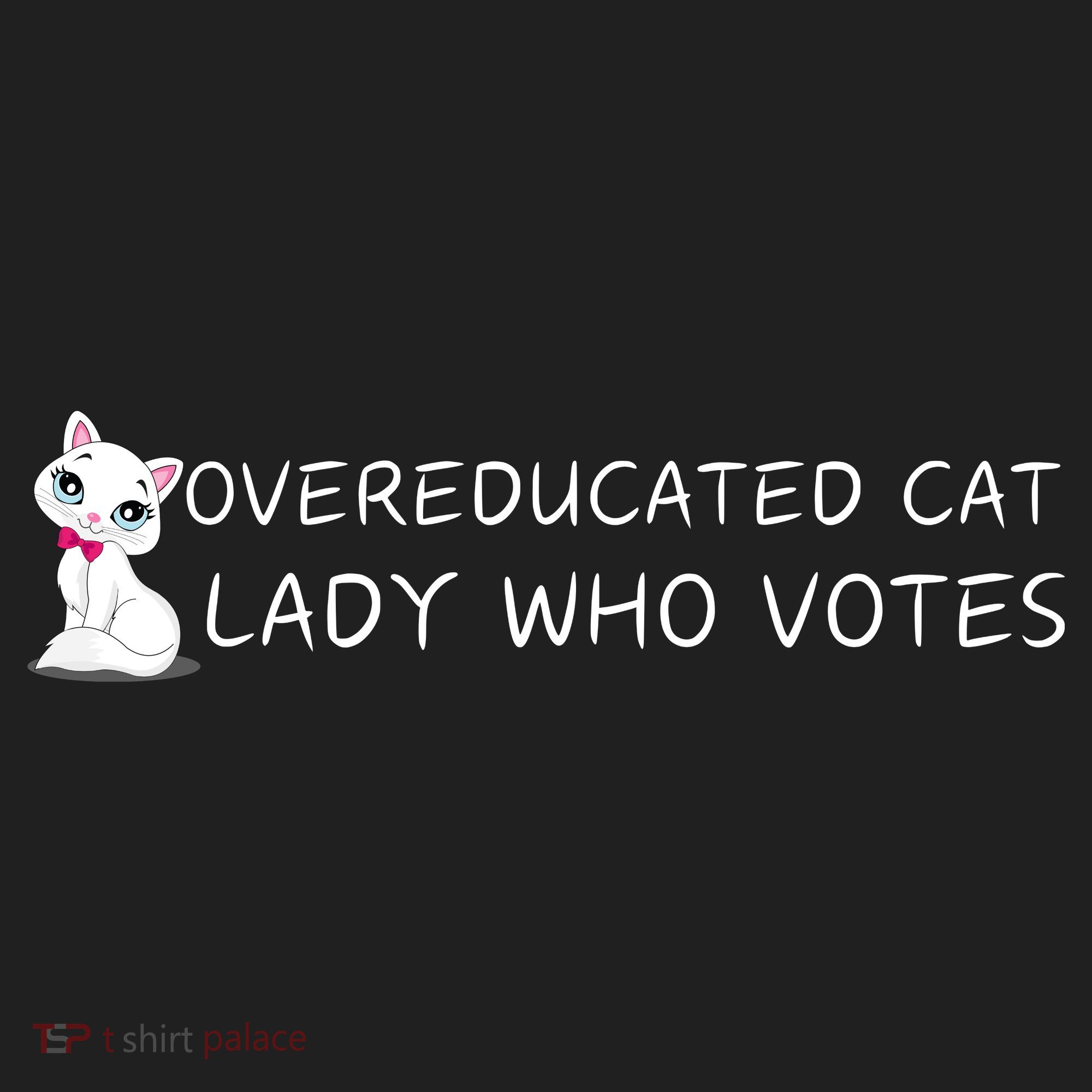 Overeducated Cat Lady Who Votes Golf Towel