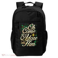 Oh Come Let Us Adore Him Nativity Christmas Religious Jesus Backpack thumb 0
