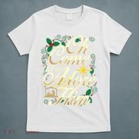 Oh Come Let Us Adore Him Nativity Christmas Religious Jesus T-Shirt thumb 5