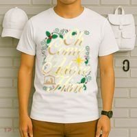 Oh Come Let Us Adore Him Nativity Christmas Religious Jesus T-Shirt thumb 6